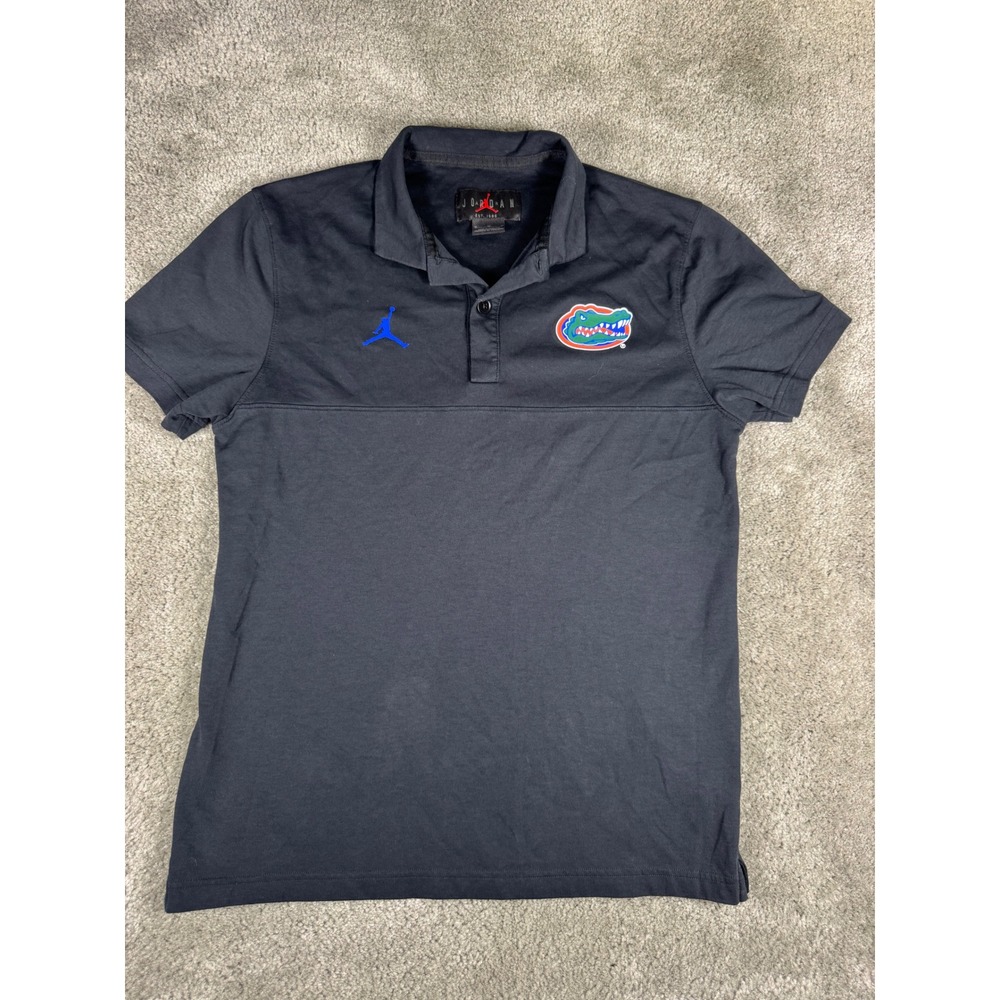 Jordan Florida Gators Mens Medium Black Dri-FIT Short Sleeve Polo Shirt